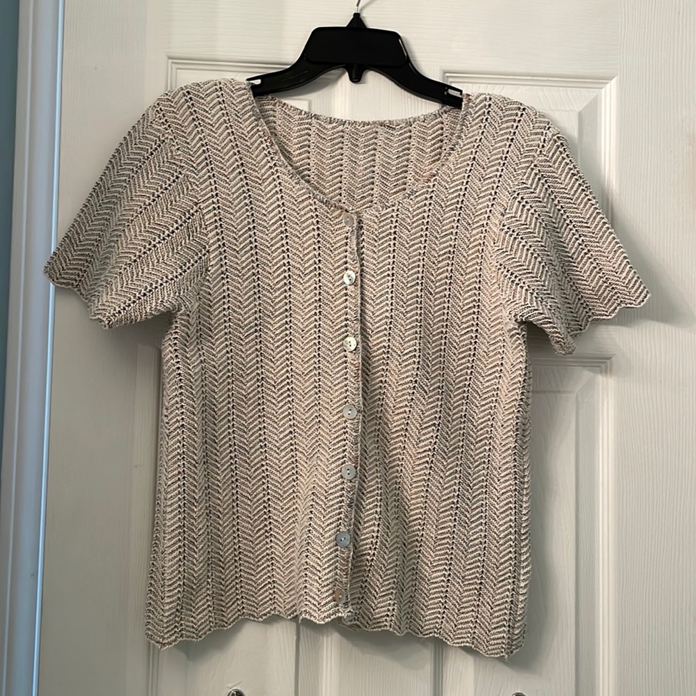 Knit tan cardigan